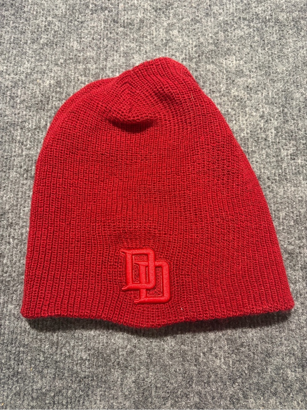 Marvel Punisher Reversible Knit Beanie with Raised DD Logo